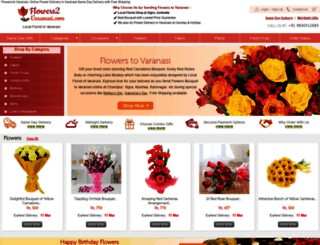 flowers2varanasi.com screenshot