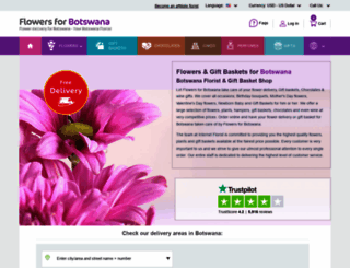 flowers4botswana.com screenshot