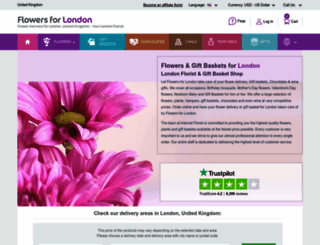 flowers4london.com screenshot