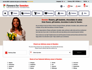 flowers4sweden.com screenshot