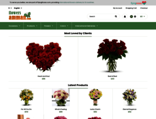 flowersamman.com screenshot