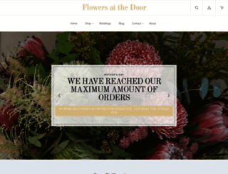 flowersatthedoor.com.au screenshot