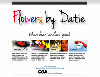 flowersbydatie.com screenshot