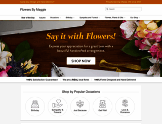 flowersbymaggie.ca screenshot