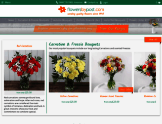 flowersbypost.com screenshot