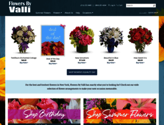 flowersbyvalli.com screenshot