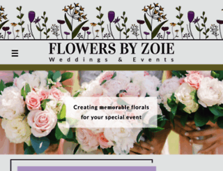 flowersbyzoie.com screenshot