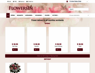 flowersin.com screenshot