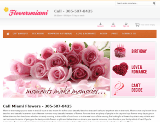 flowersmiami.net screenshot