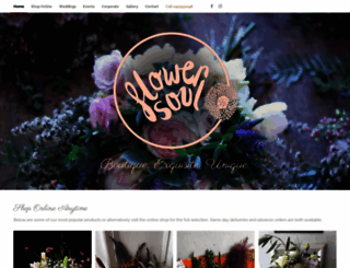 flowersoul.com.au screenshot