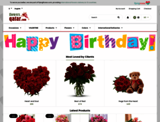 flowersqatar.com screenshot
