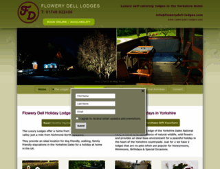 flowerydell-lodges.com screenshot
