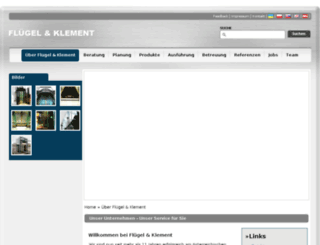 fluegel-klement.com screenshot