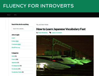 fluencyforintroverts.com screenshot