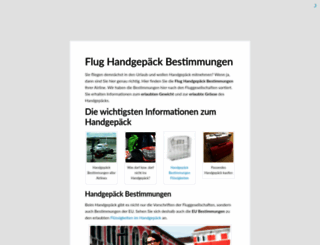 flug-handgepaeck.de screenshot