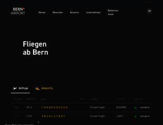 flughafenbern.ch screenshot