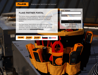 flukepartnerportal.com screenshot