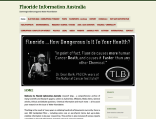 fluorideinformationaustralia.wordpress.com screenshot
