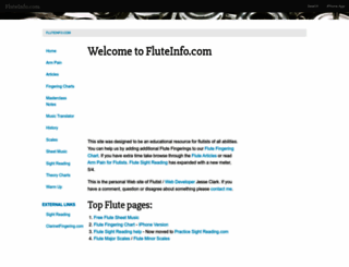 fluteinfo.com screenshot