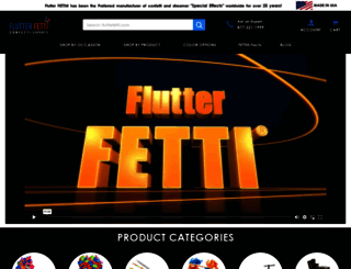 flutterfetti.com screenshot