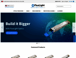 fluxlight.com screenshot