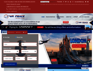 flyairpeace.com screenshot