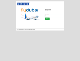 flydubai.efosweb.com screenshot