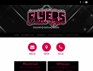flyerscheerleading.net screenshot