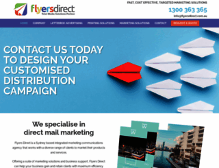 flyersdirect.com.au screenshot