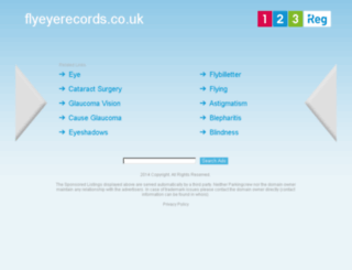 flyeyerecords.co.uk screenshot
