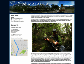 flyfishmataura.co.nz screenshot