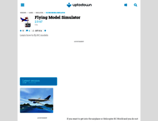 flying-model-simulator.en.uptodown.com screenshot