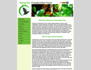 flyingfoxconservationfund.com screenshot
