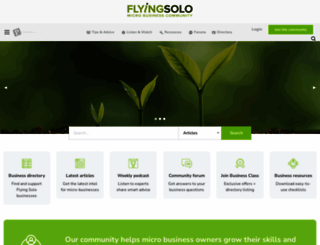 flyingsolo.com.au screenshot