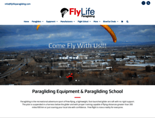 flylifeparagliding.com screenshot