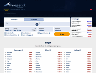 flyrejser.dk screenshot