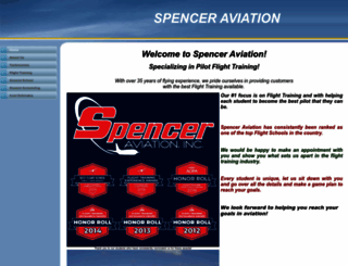 flyspenceraviation.com screenshot