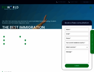 flyworldmigration.com.au screenshot