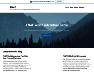 fnafworldadventure.wordpress.com screenshot