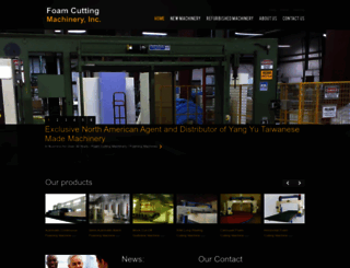foamcuttingmachineryinc.com screenshot