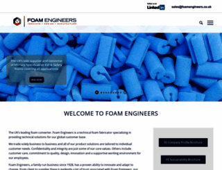 foamengineers.co.uk screenshot