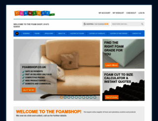 foamshop.co.uk screenshot