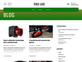 foci-live.hu screenshot