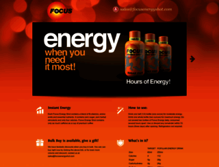 focusenergyshot.com screenshot
