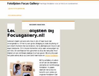 focusgallery.nl screenshot