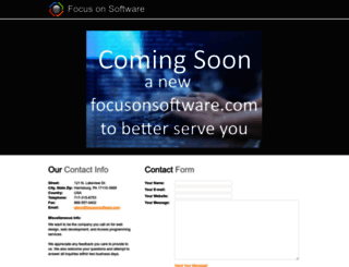 focusonsoftware.com screenshot