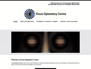 focusoptometrycentre.ca screenshot