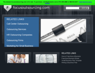 focusoutsourcing.com screenshot