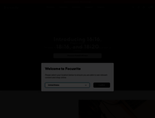 focusrite.de screenshot