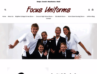 focusuniforms.com.au screenshot